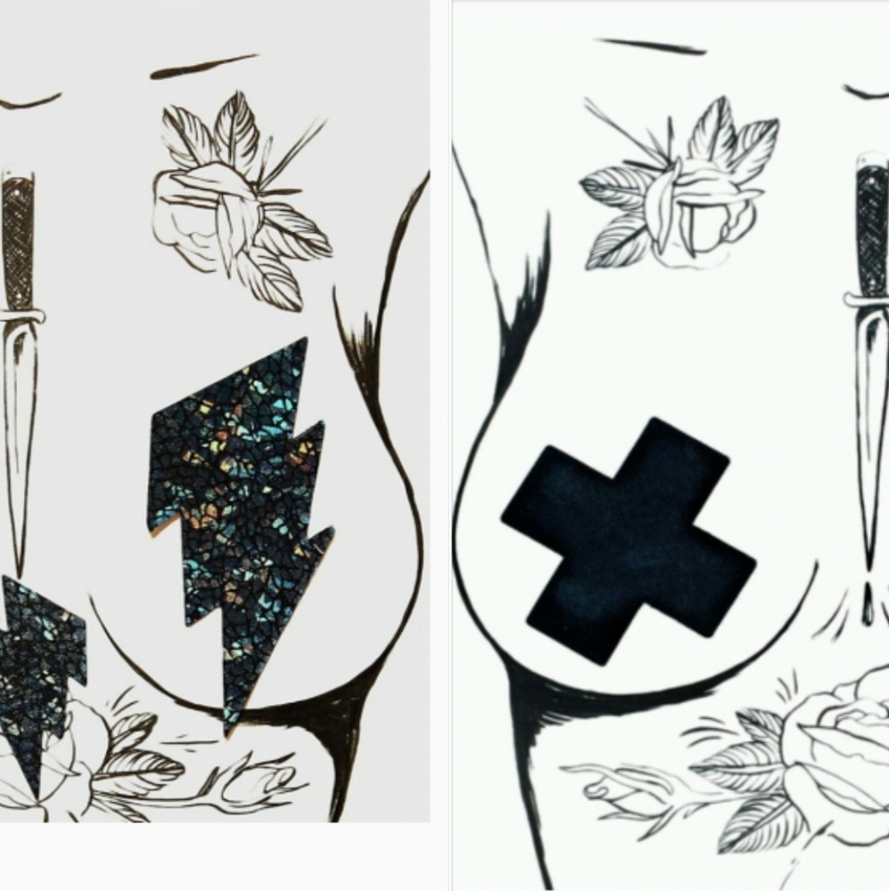 ⚡✖ LAST SETS✖⚡ • CROSS BREAST PASTIES
